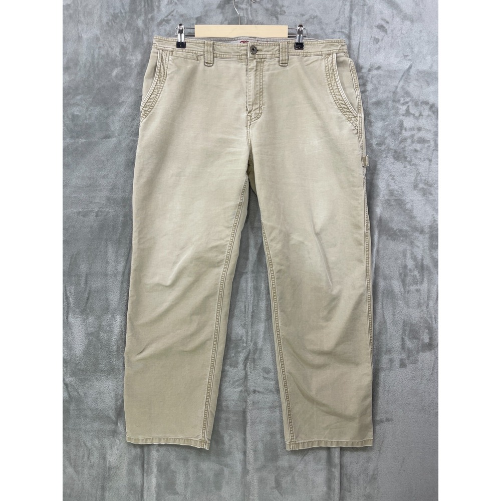 Gramicci Cargo Pants Men's 36x30 Khaki Casual‎ Outdoors Cotton Canvas Beige